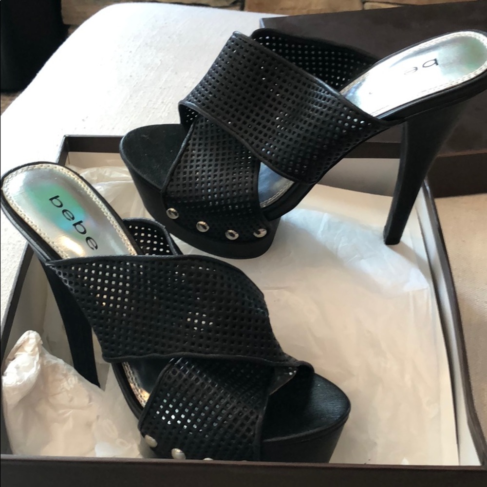 Bebe Jessica Black Heels